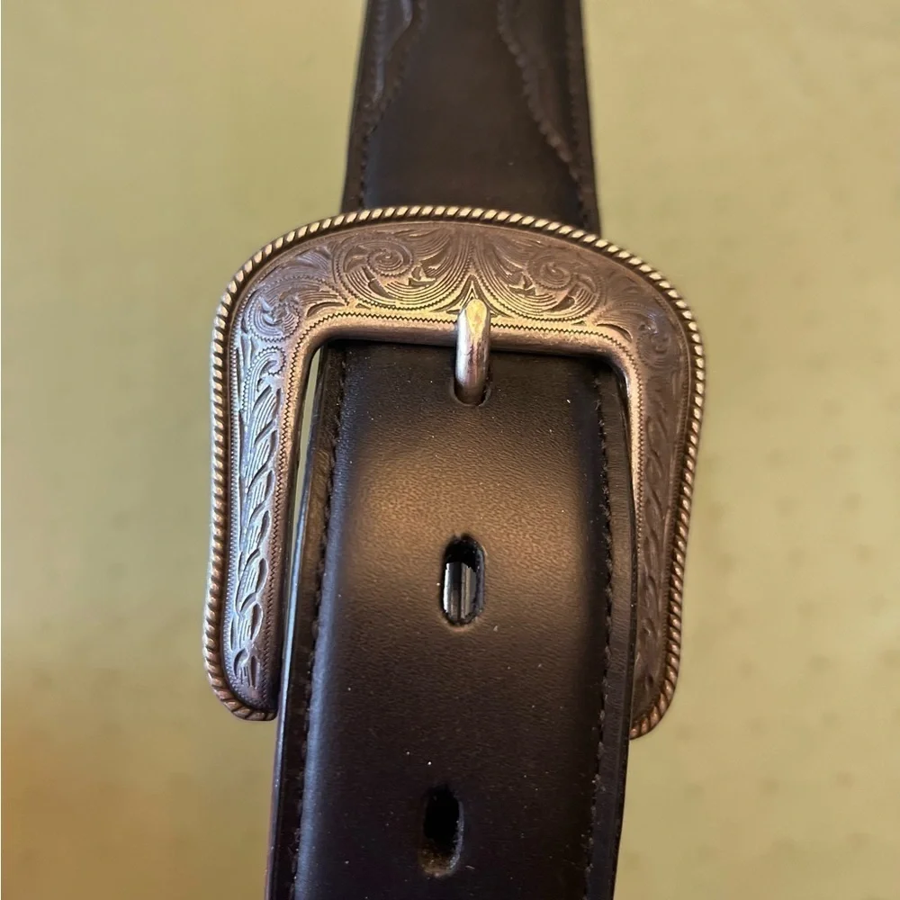 3 DBELT  Men's black Leather Belt size 42 BRAND NEW